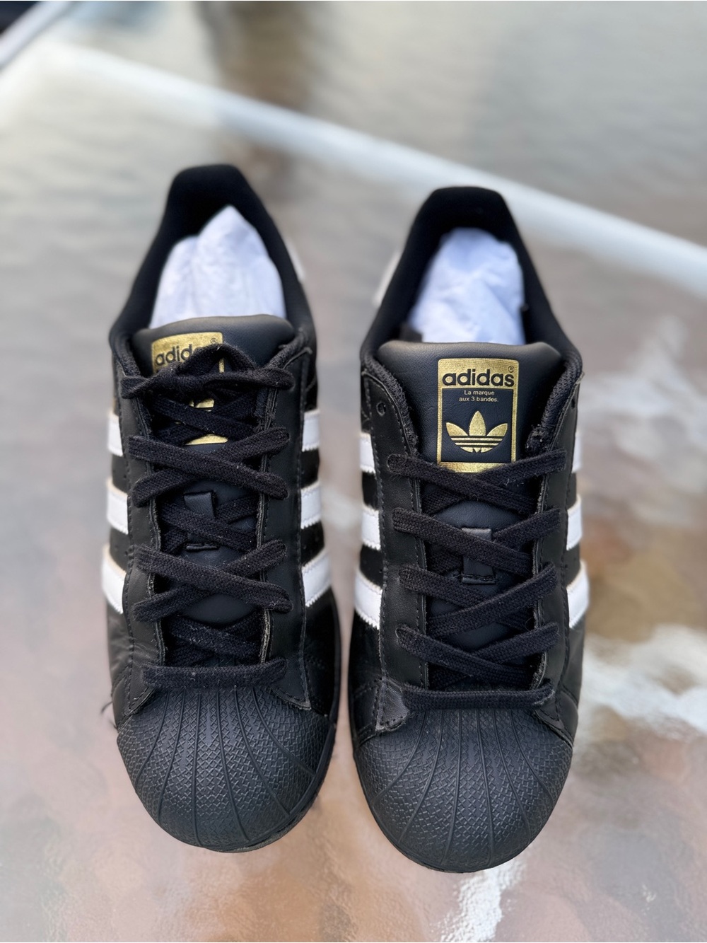 adidas Black & White Superstar Sneakers
